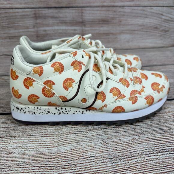 Saucony X Pardon Me Jazz Original "Thanksgiving Turkey" Print Sneakers Mens 6.5 - Picture 6 of 14